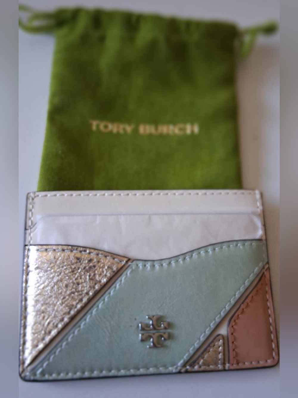 TORY BURCH MULTI COLOR CARD CASE W/UDUST BAG NWT